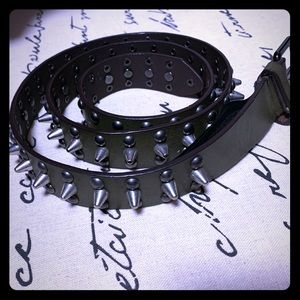 Zara army green belt